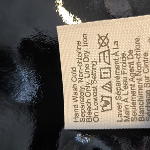 J. Crew Black Glossy Faux Leather Side Zip Lined Mini Skirt - Size 0 - Picture 7 of 11